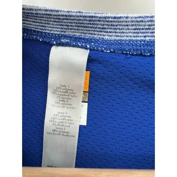 Lucytech Blue Long Sleeve Workout Shirt Women Sz S Running Gym Training Cinch - Picture 6 of 7